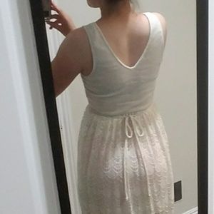 beutifull cream color long boho dress